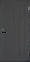 Входная финская дверь KASKI Classic Thermo UO1 глухая серая