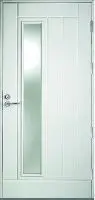 Входная финская дверь KASKI Classic Thermo UOL12 со стеклом белая