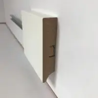 Плинтус МДФ Grisard Slim A глубокий глянец белый (100x10x2150мм)