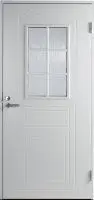 Входная финская дверь JELD-WEN Basic 020 со стеклом белая