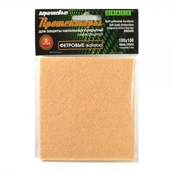 Протекторы фетровые ТП10018815 (100х100мм) Протекторы фетровые ТП10018815 (100х100мм)