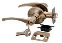 Дверная ручка-кноба Rucetti HK-02 L AB античная бронза