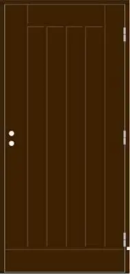 Входная финская дверь KASKI Home VO2 глухая коричневая Входная финская дверь KASKI Home VO2 глухая коричневая