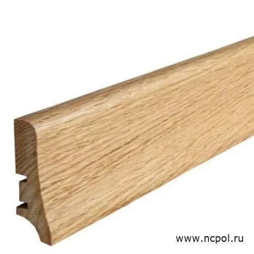 Плинтус шпонированный Barlinek Дуб красный 20х58