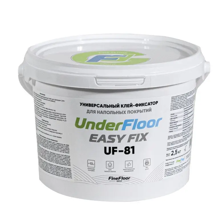 Клей-фиксатор Underfloor Easy Fix UF 81 2,5 кг Клей-фиксатор Underfloor Easy Fix UF 81 2,5 кг