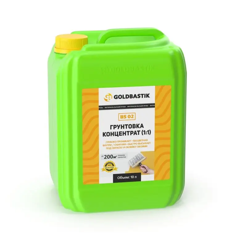 Грунтовка бесцветная Goldbastik BS 02 (10 л) Грунтовка бесцветная Goldbastik BS 02 (10 л)
