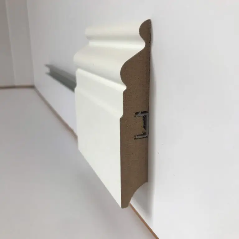 Плинтус МДФ Grisard F белый (116x16x2400мм) Плинтус МДФ Grisard F белый (116x16x2400мм)