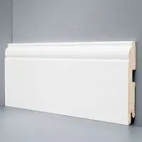 Плинтус напольный Deartio U 104-120 белый