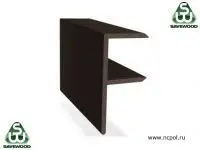 Террасная доска Savewood Аксессуары F-профиль ДПК SW 65*30