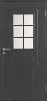 Входная финская дверь JELD-WEN Basic 020 со стеклом темно-серая