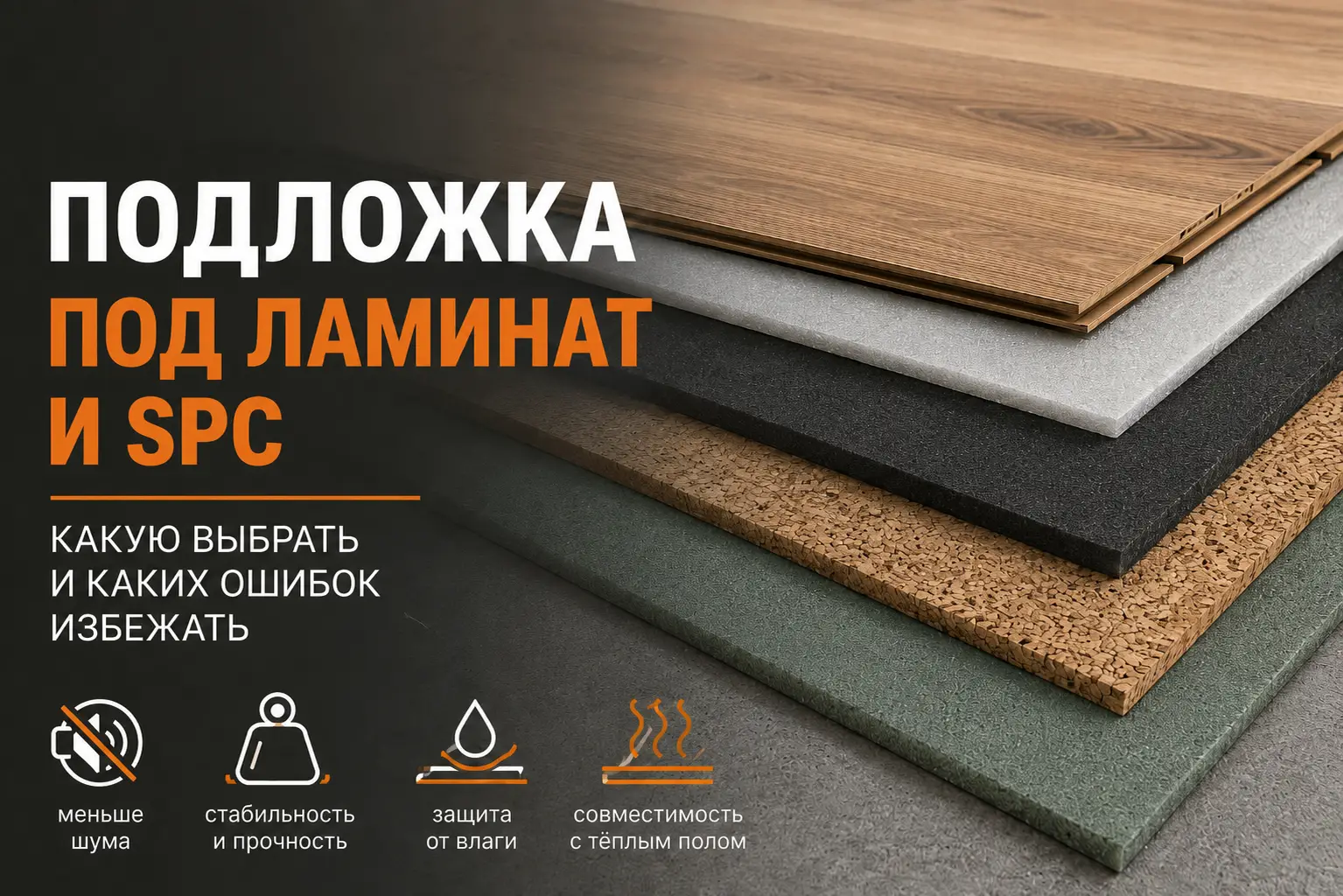 Подложка под ламинат и SPC — как выбрать правильно