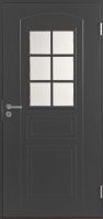 Входная финская дверь JELD-WEN Basic 020 со стеклом темно-серая